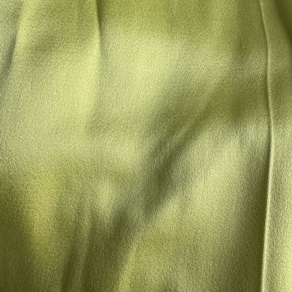 Massimo Dutti Wide Leg Satin Lemon-Yellow Pants Size 24 - Picture 5 of 8